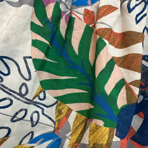 Jealous Tomato Off Shoulder Tropical Top Blouse Shirt Woman’s Size M Resort - Picture 7 of 14